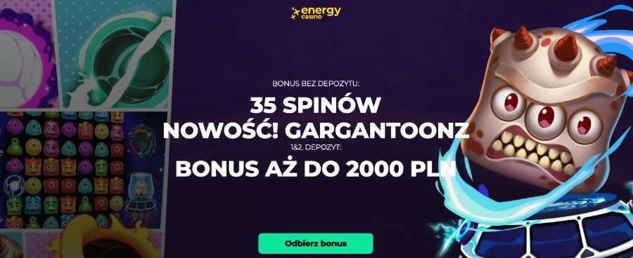 35 spinów bez depozytu w kasynie energy