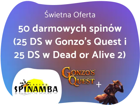 spinamba 50 free spins w gonzo's quest i book of dead