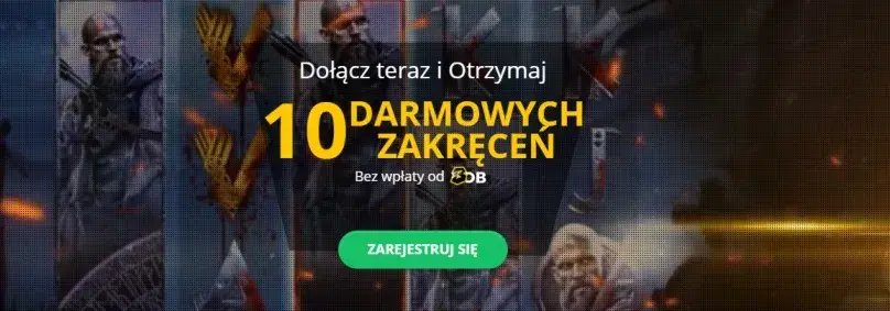 10 darmowych spinów w najlepszych polskich kasynach