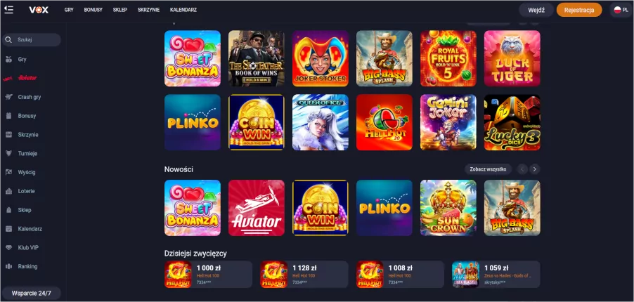 kod promocyjny Vox Casino