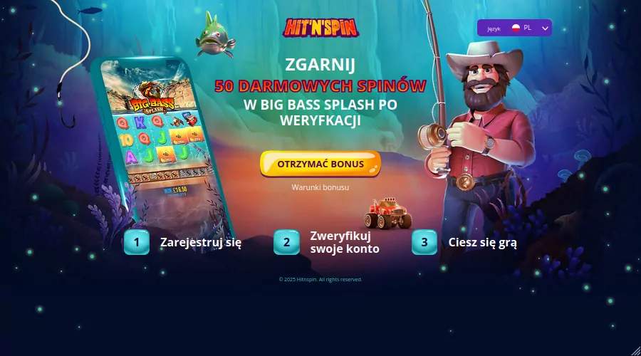 hitnspin 50 free spins