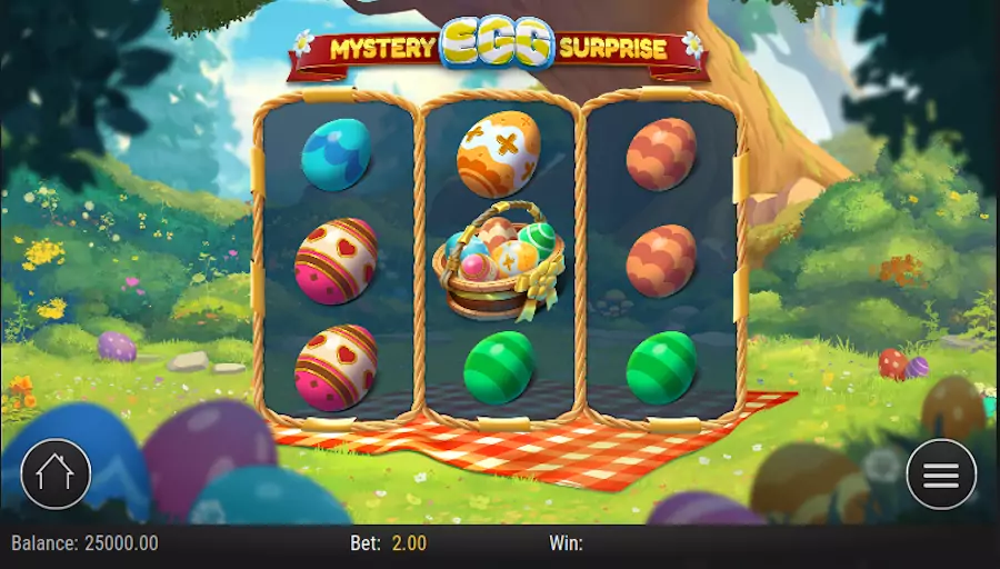 Gra Mystery Egg Surprise, wielkanocnemu motywowi, pisanki.