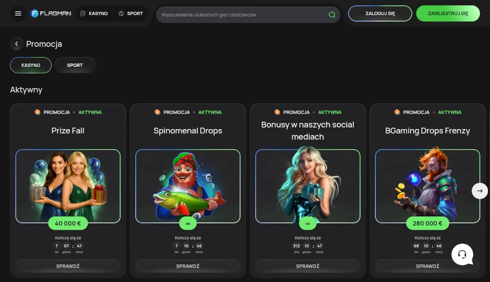 Bonusy w Flagman casino Bonusy w Flagman casino