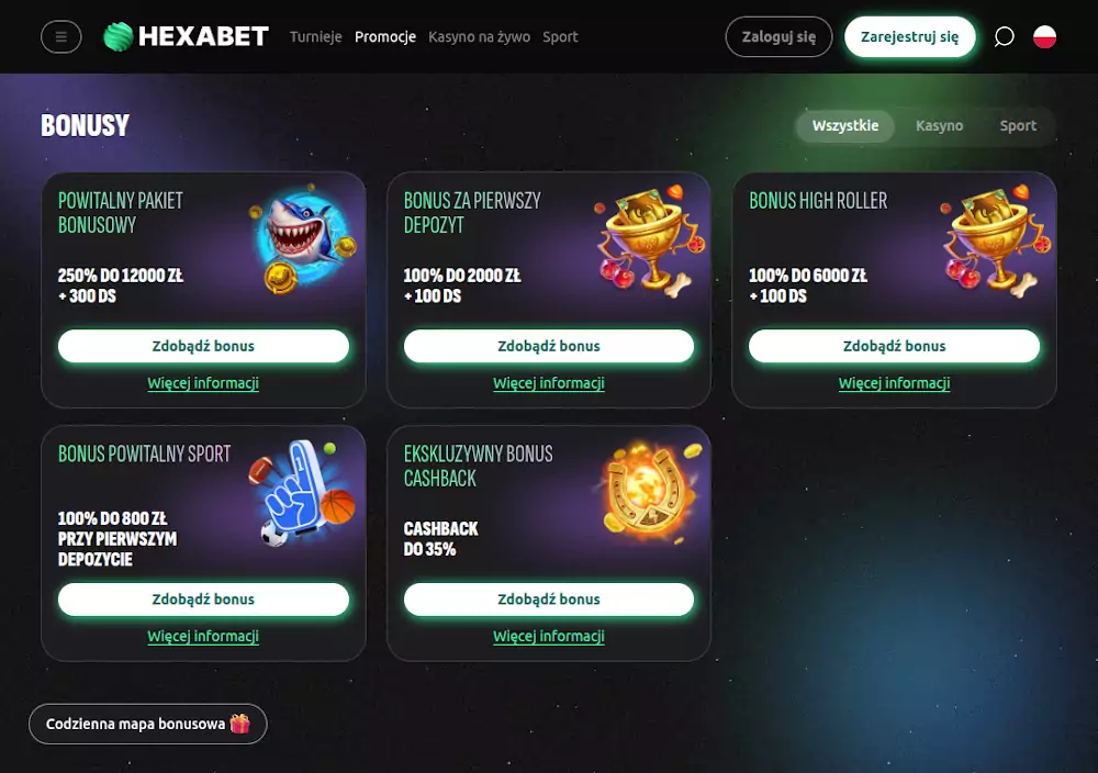 Hexabet bonusy Hexabet no deposit bonus