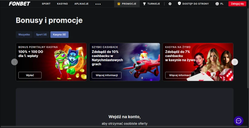 Fonbet darmowe spiny i inne oferty Fonbet darmowe spiny i inne oferty
