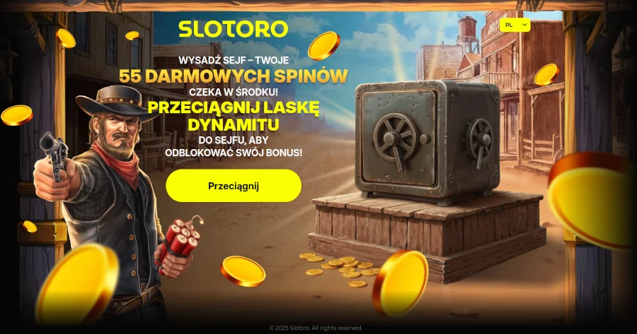 Slotoro bonus bez depozytu to 55 darmowych spinów Slotoro bonus bez depozytu to 55 darmowych spinów