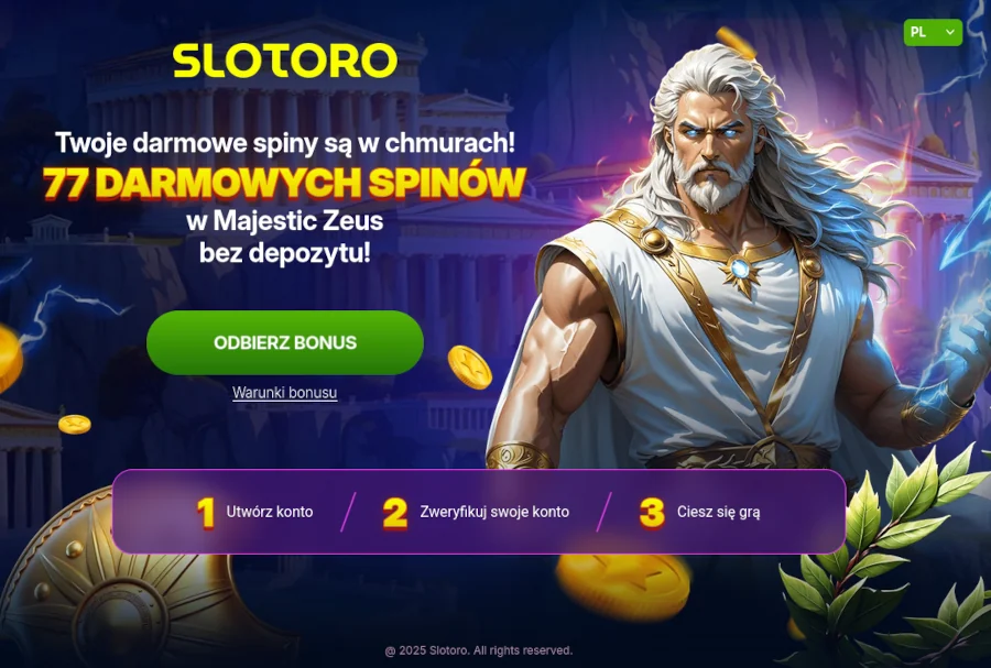 Slotoro casino no deposit bonus 77 darmowych spinów Slotoro casino no deposit bonus 77 darmowych spinów