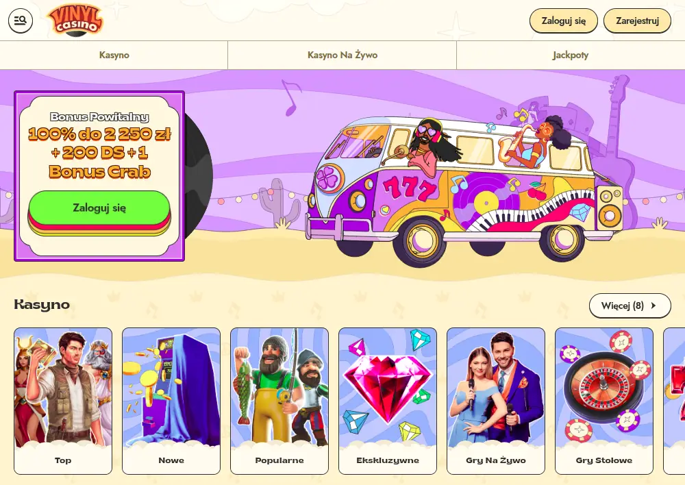 Vinyl casino strona główna
