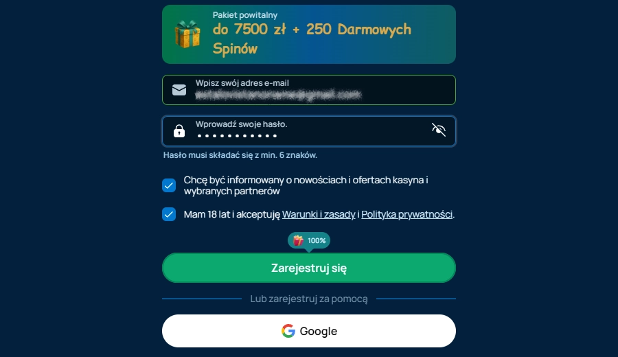 Rejestracja w Baxterbet kasynie Rejestracja w Baxterbet kasynie